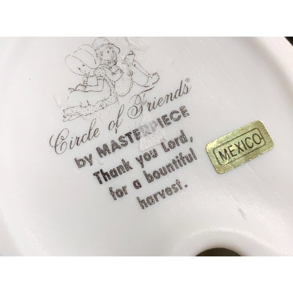 Homco Masterpiece Circle Of Friends Thank You Lord For A Bountiful Harvest - Picture 8 of 9